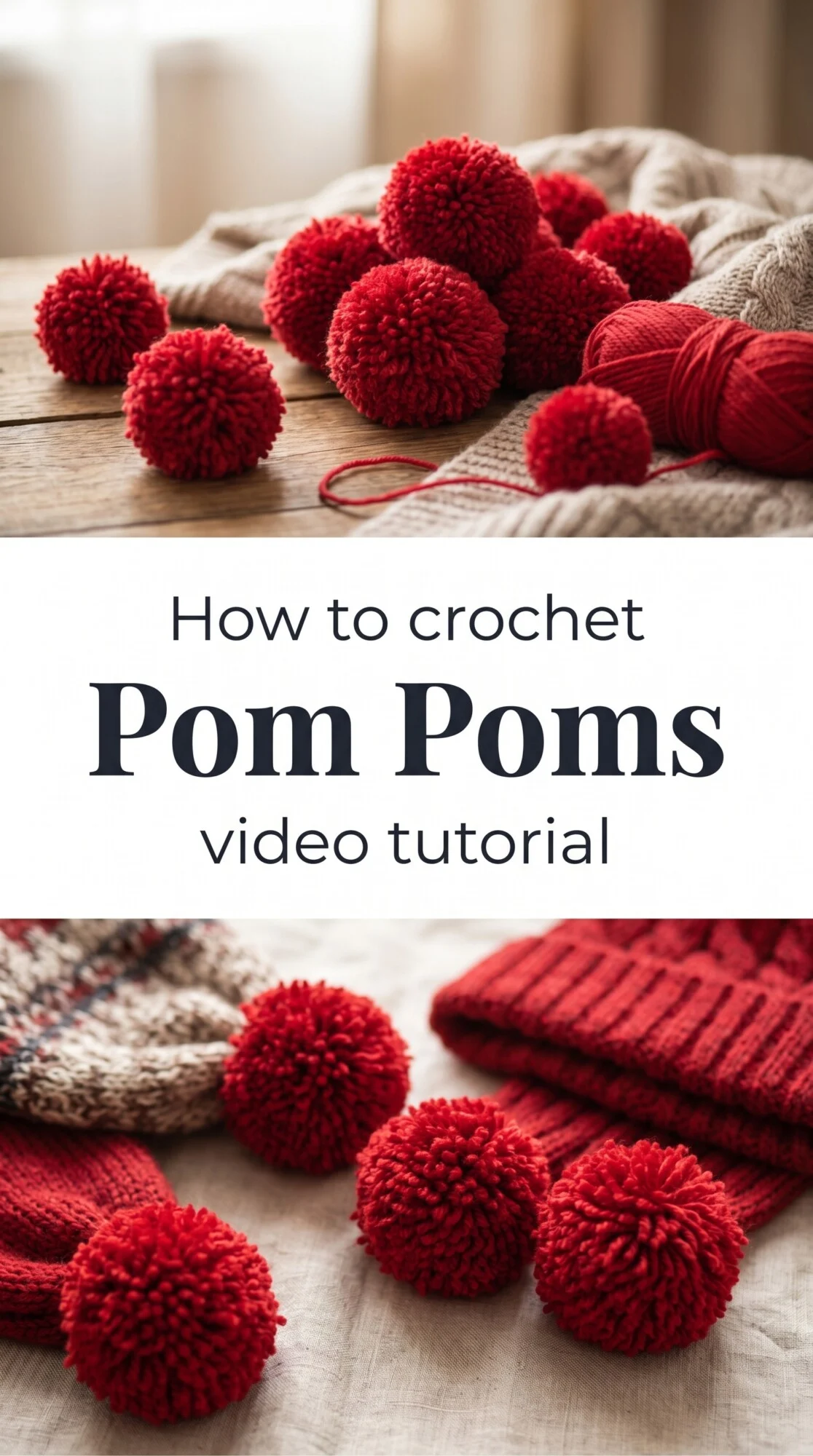 Crochet Pom Poms: A Quick and Playful Accent