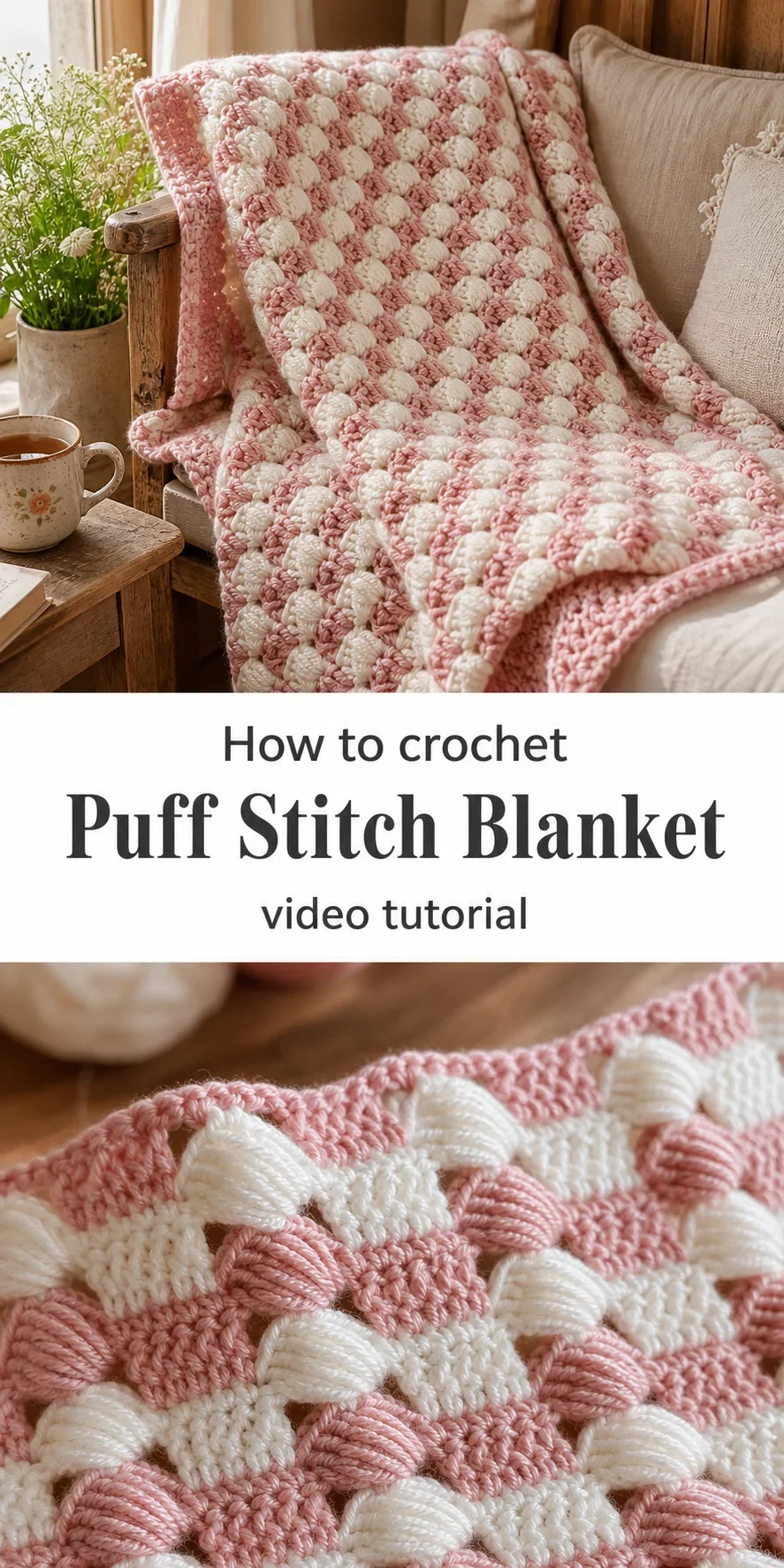 Crochet Puff Stitch Blanket: A Soft and Timeless Treasure