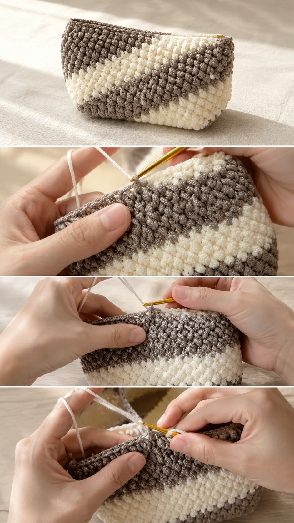 Crochet Raindrop Bag: A Textured Boho Treasure pattern