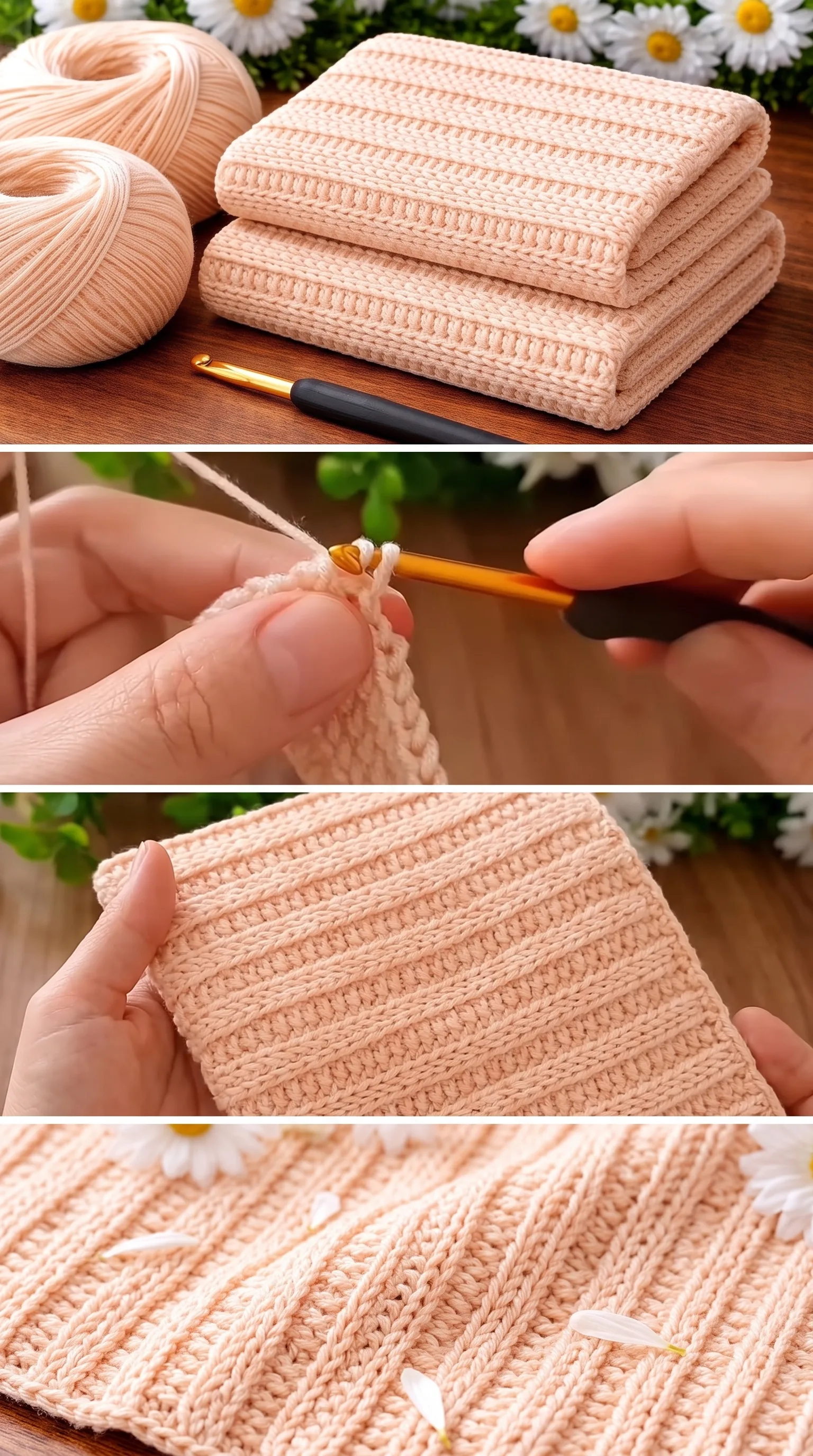 Crochet Ribbed Blanket: A Timeless and Cozy Classic pattern