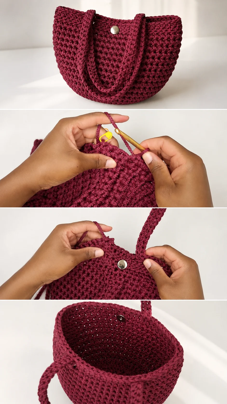 Crochet Ribbed Tote Bag: A Chic and Timeless Accessory pattern