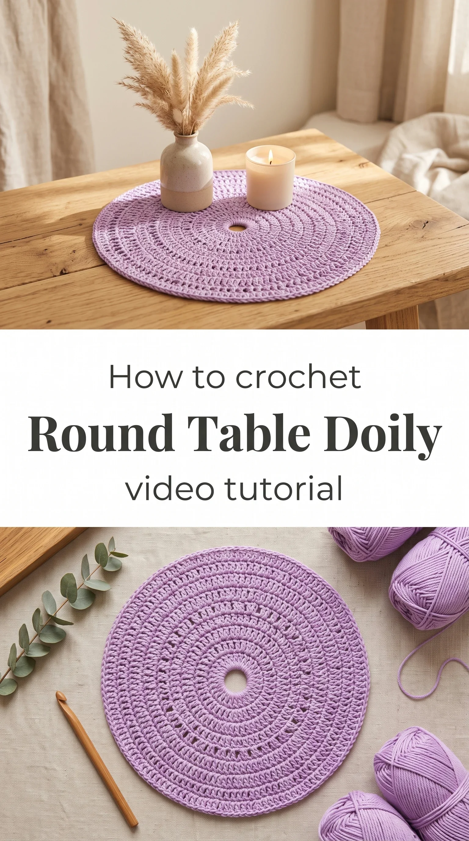 Crochet Round Table Doily: A Timeless Decorative Accent
