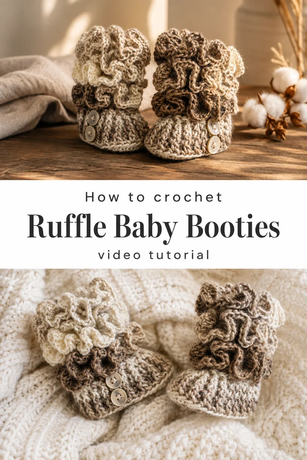 Crochet Ruffle Baby Booties: A Sweet Handmade Treasure