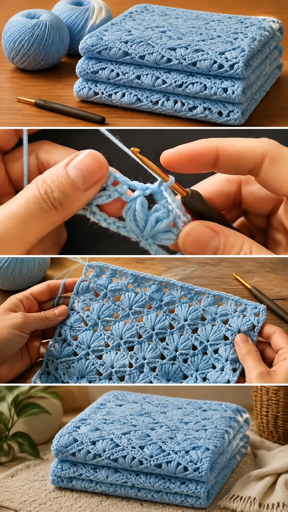 Crochet Shell Stitch Blanket: A Timeless Cozy Classic pattern