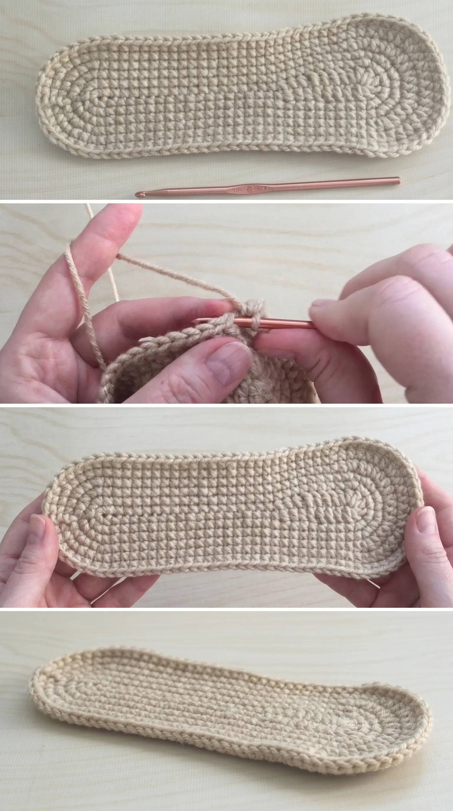 Crochet Slipper Sole: A Comfortable Foundation Essential pattern