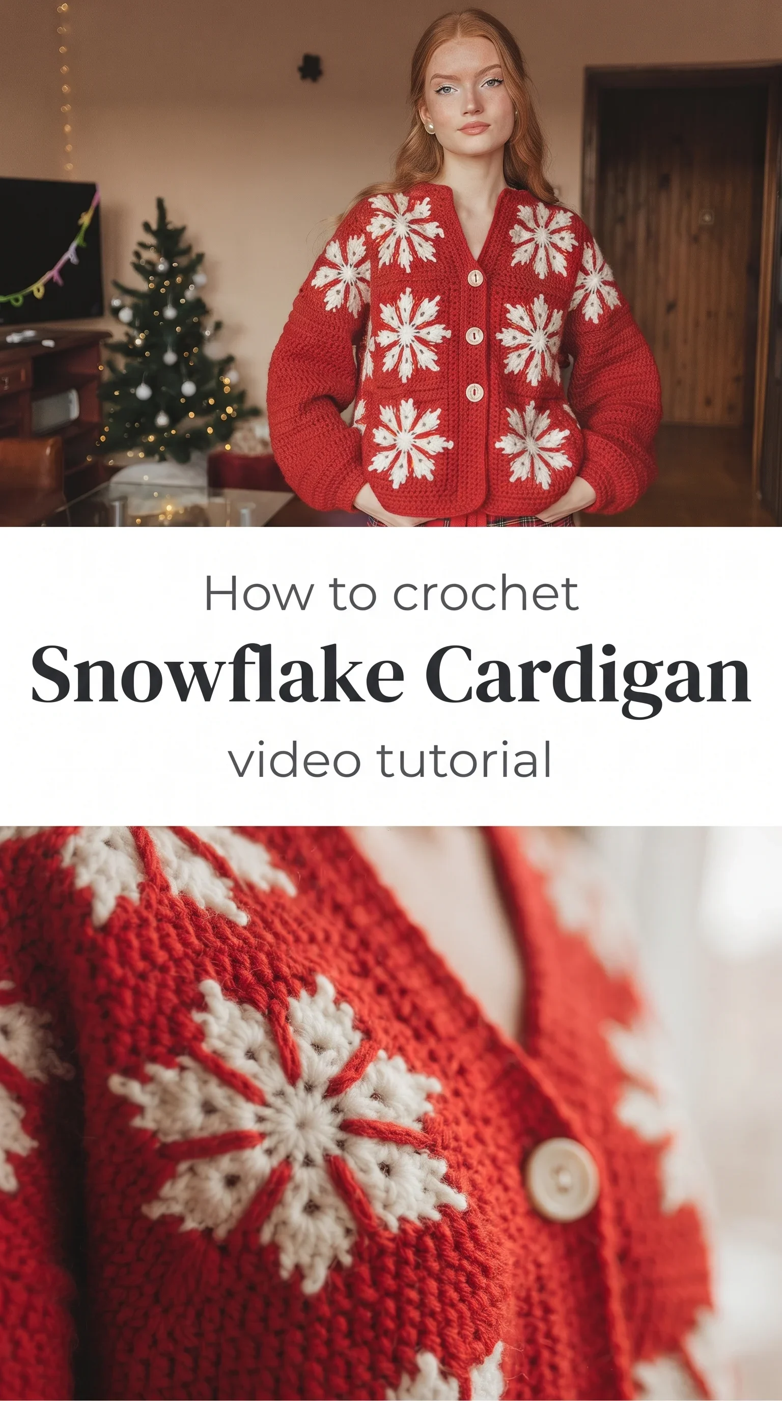 Crochet Snowflake Cardigan: A Festive Winter Essential