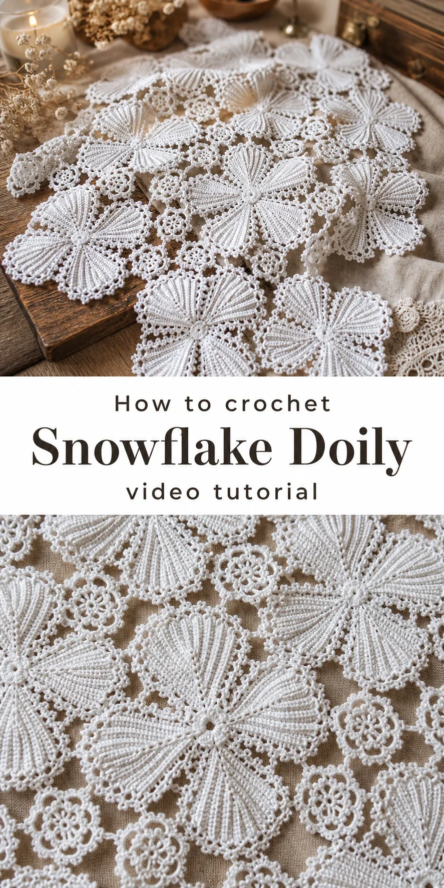 Crochet Snowflake Doily: A Timeless Lace Masterpiece
