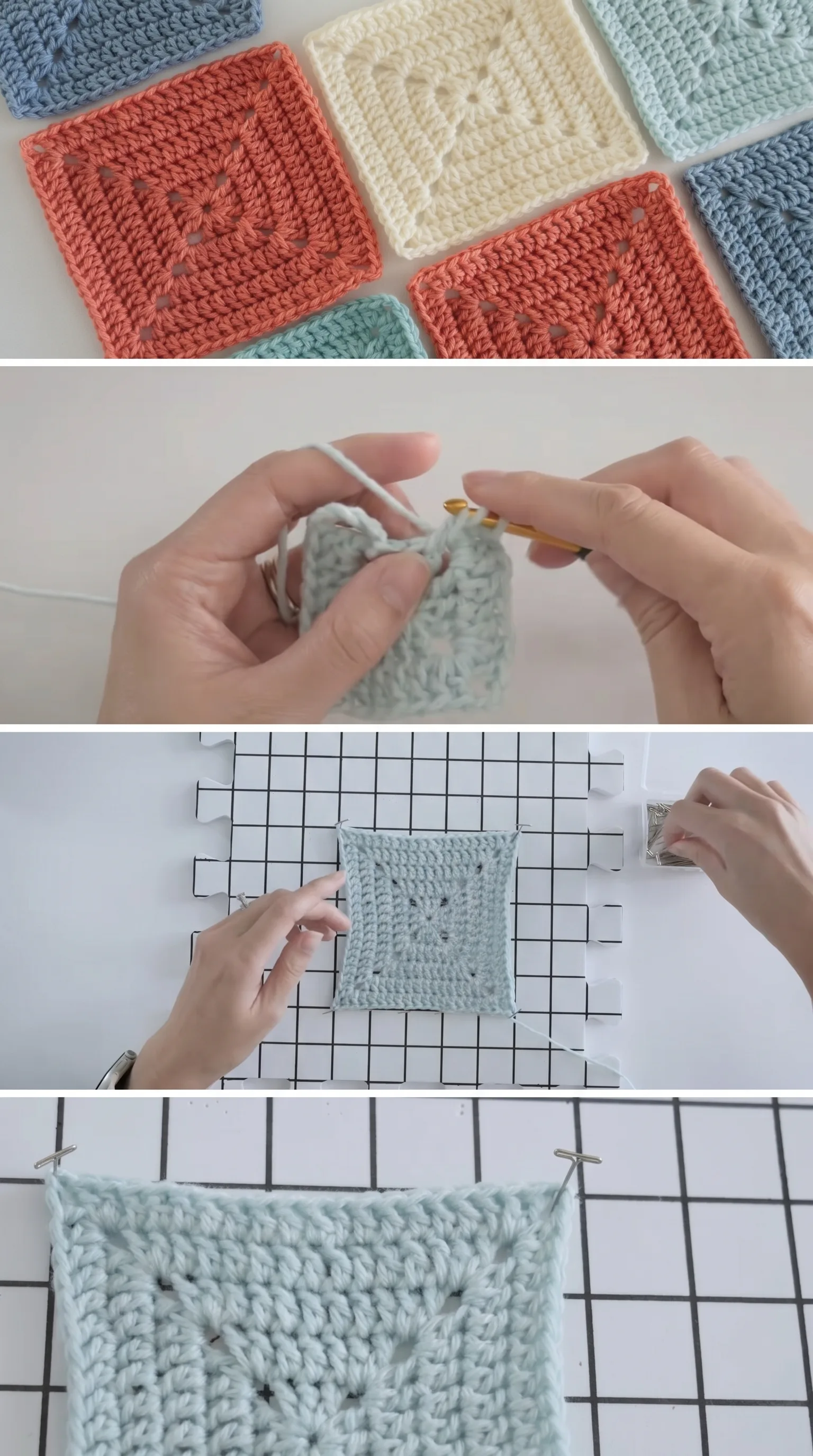 Crochet Solid Granny Square: A Timeless Classic pattern