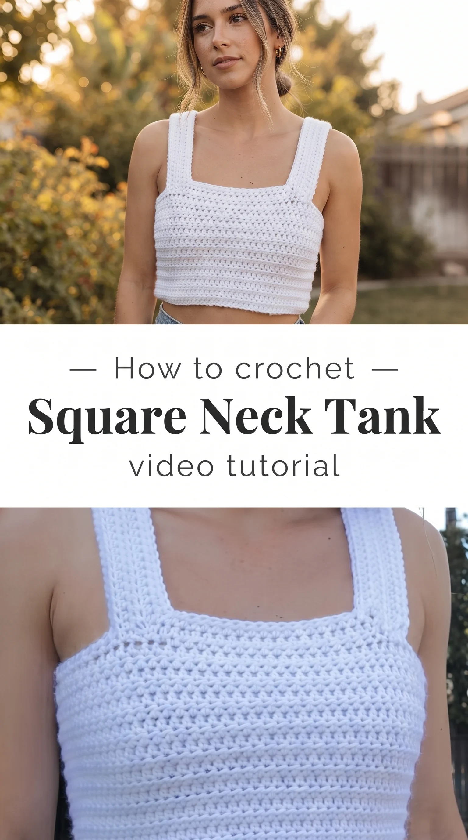 Crochet Square Neck Tank: A Breezy Summer Essential