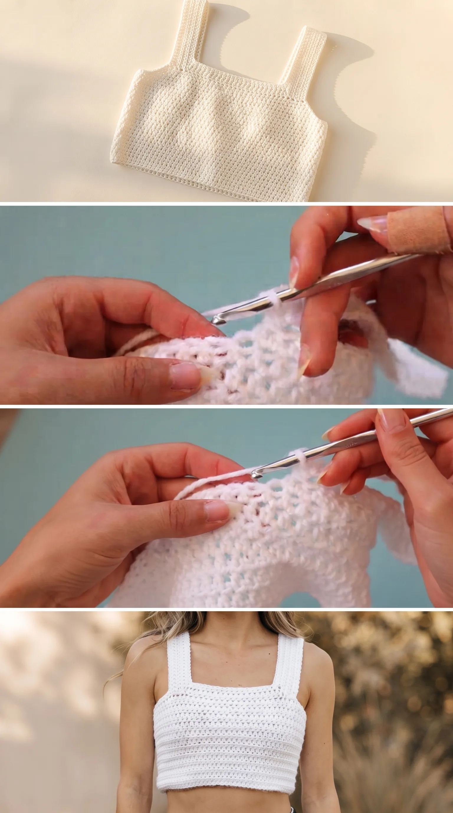 Crochet Square Neck Tank: A Breezy Summer Essential pattern