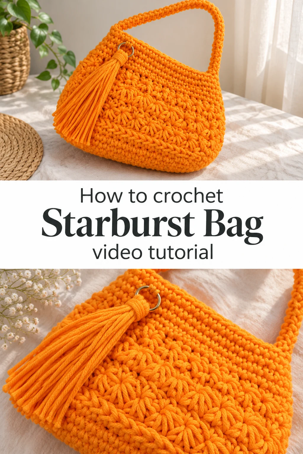 Crochet Starburst Bag: A Bold and Beautiful Accessory