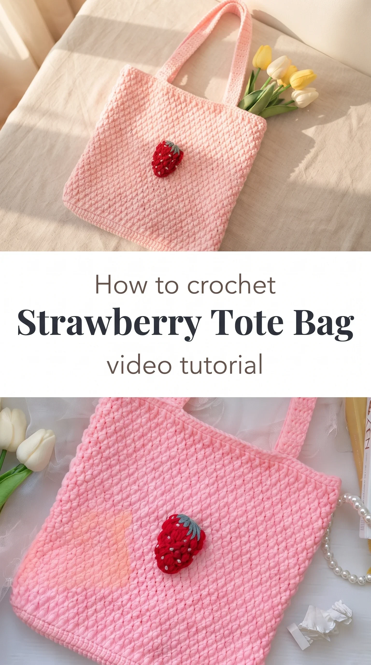 Crochet Strawberry Tote Bag: A Sweet Summer Essential