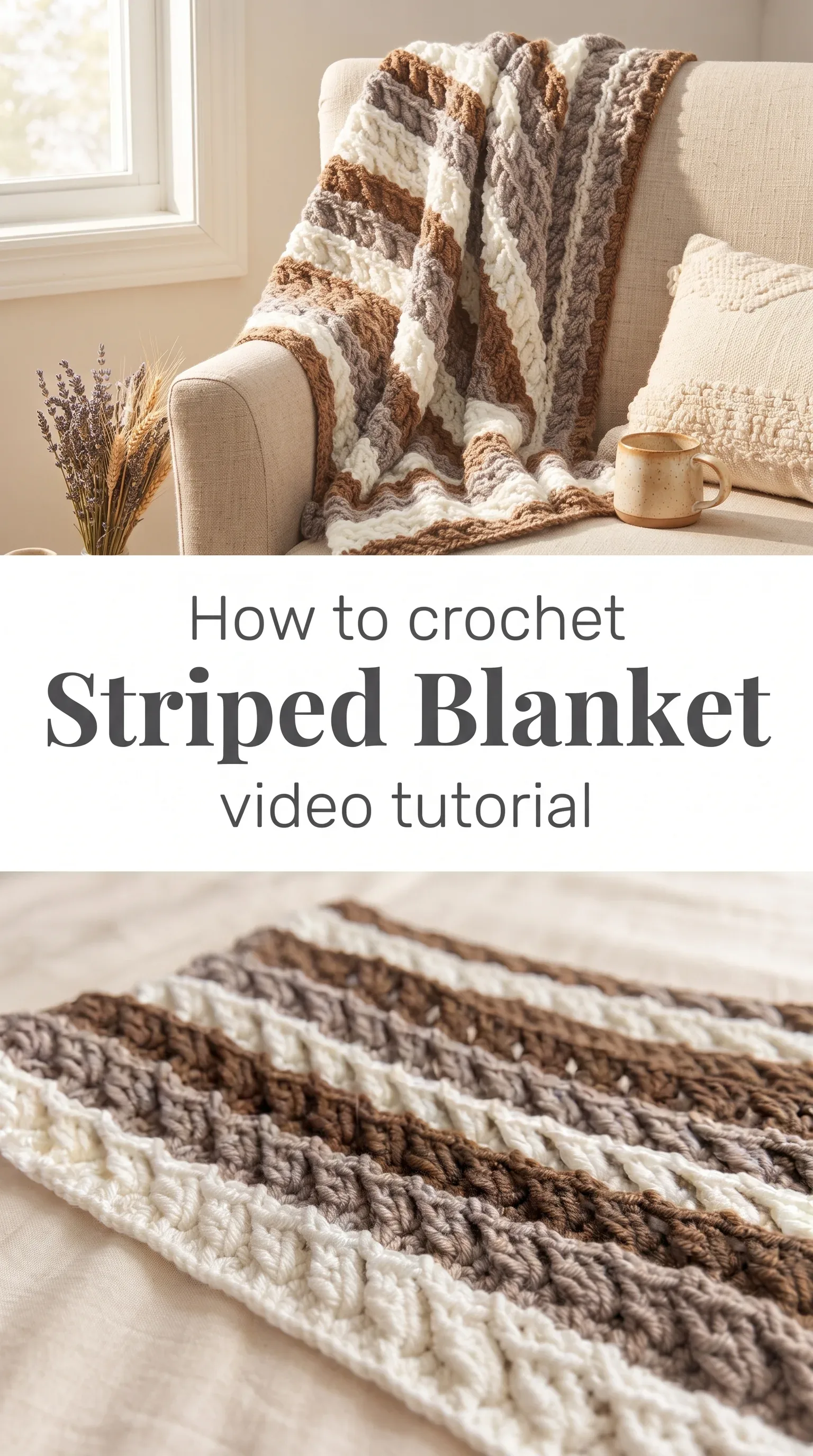 Crochet Striped Blanket: A Timeless Handmade Classic