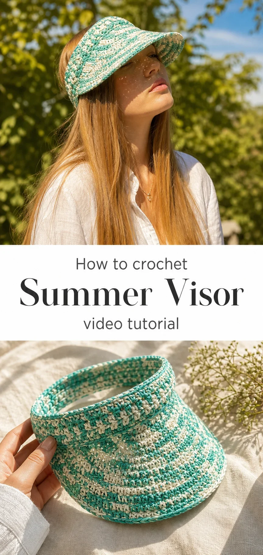 Crochet Summer Visor: A Breezy and Trendy Essential