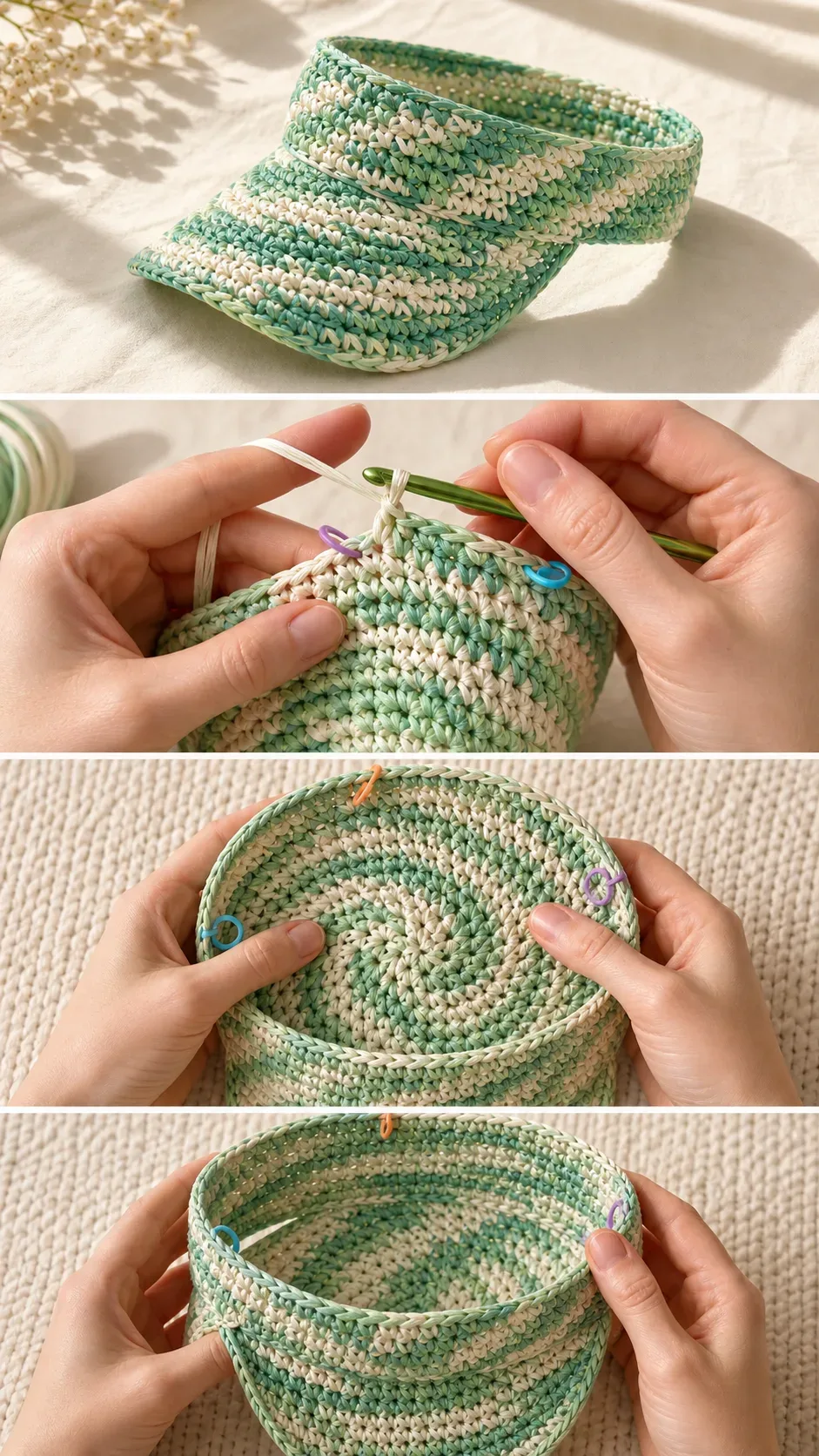 Crochet Summer Visor: A Breezy and Trendy Essential pattern