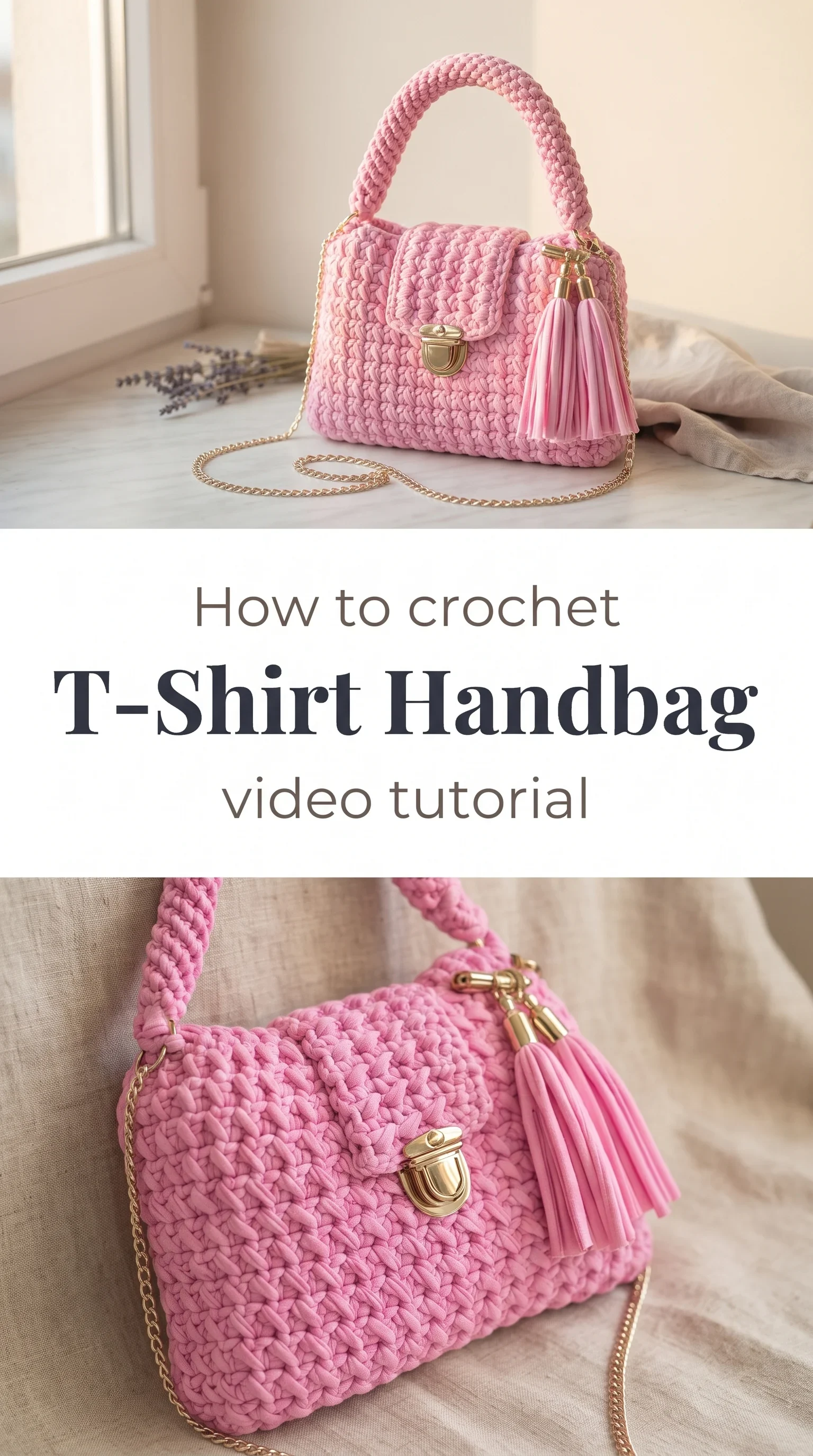 Crochet T-Shirt Handbag: A Chic and Playful Treasure