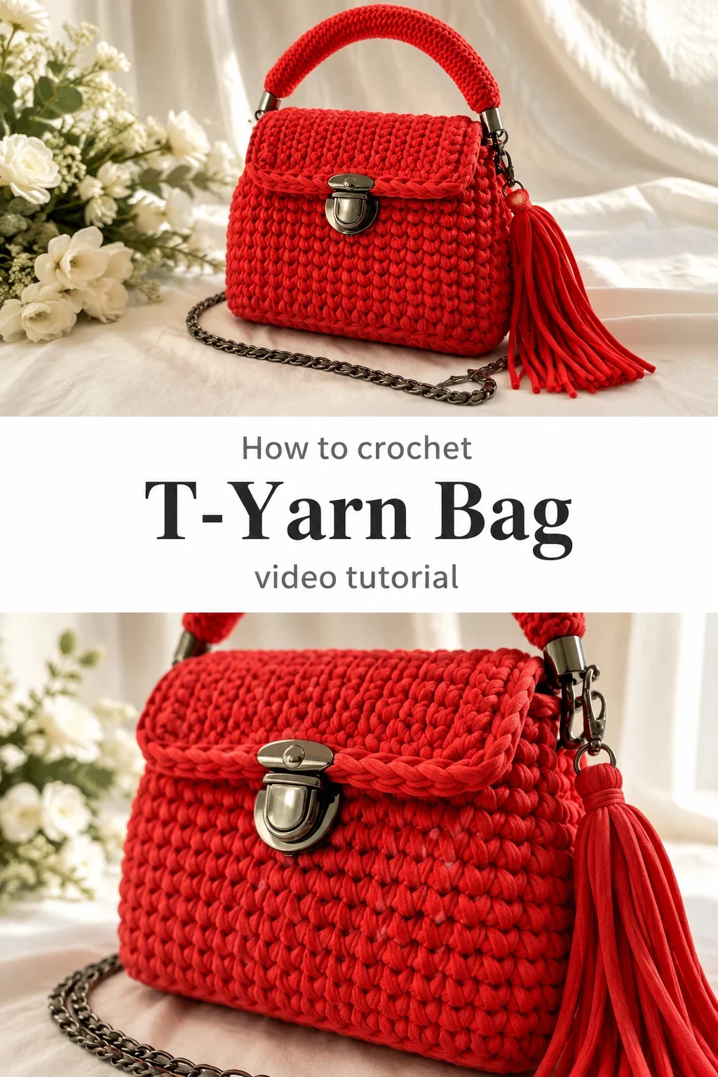 Crochet T-Yarn Bag: A Bold and Chic Accessory