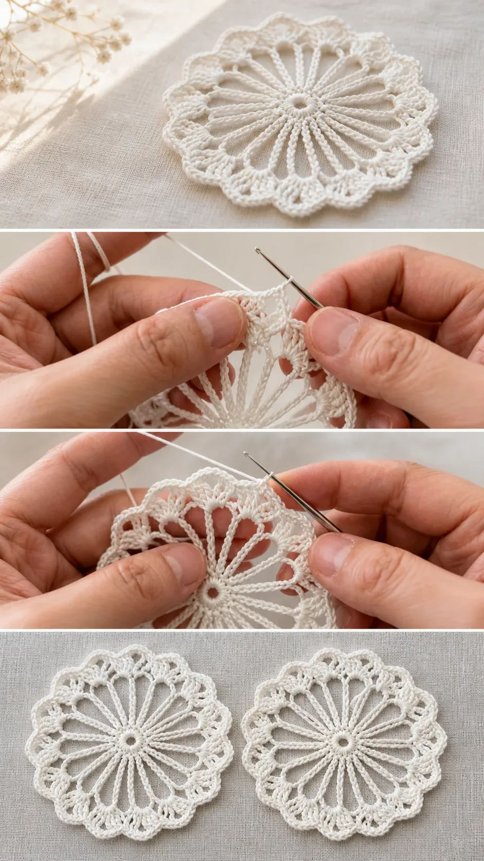 Crochet Table Motif Bedspread: A Chic Timeless Accent pattern