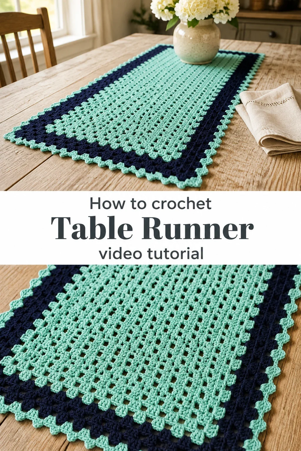 Crochet Table Runner: A Fresh and Timeless Accent