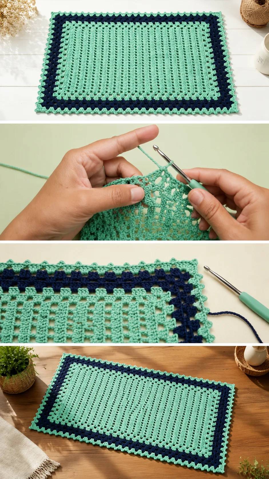 Crochet Table Runner: A Fresh and Timeless Accent pattern