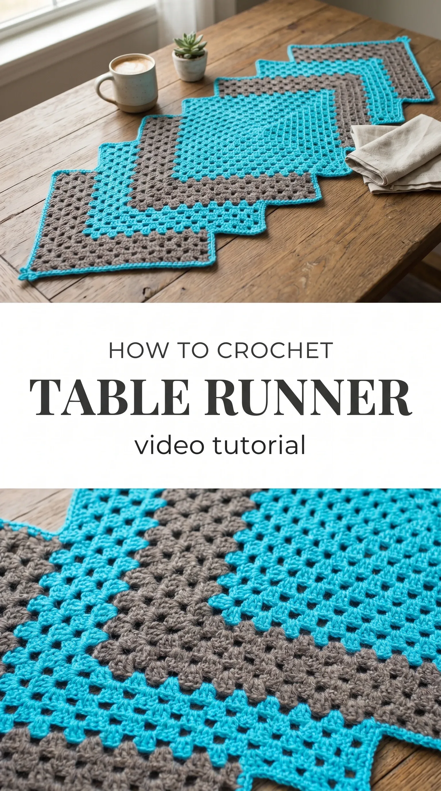 Crochet Table Runner: A Modern Dining Accent