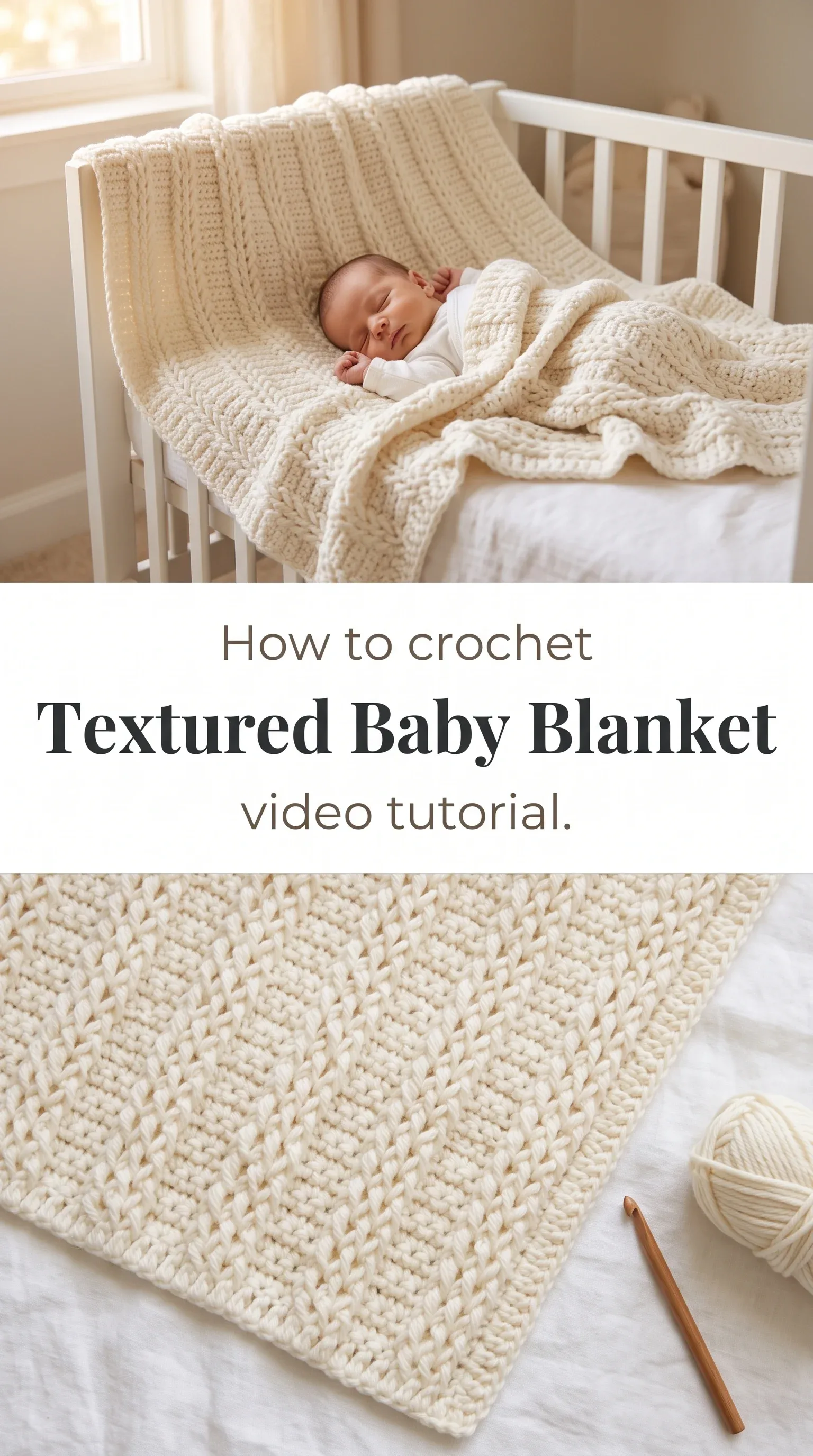 Crochet Textured Baby Blanket: A Timeless Handmade Treasure