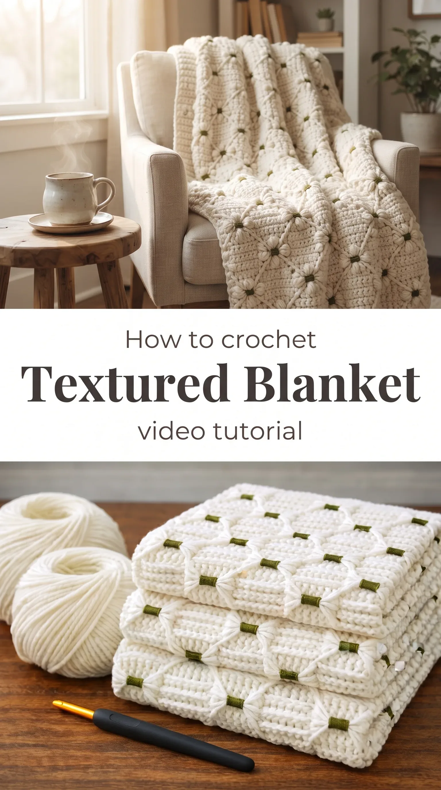 Crochet Textured Blanket: A Timeless and Luxurious Wrap