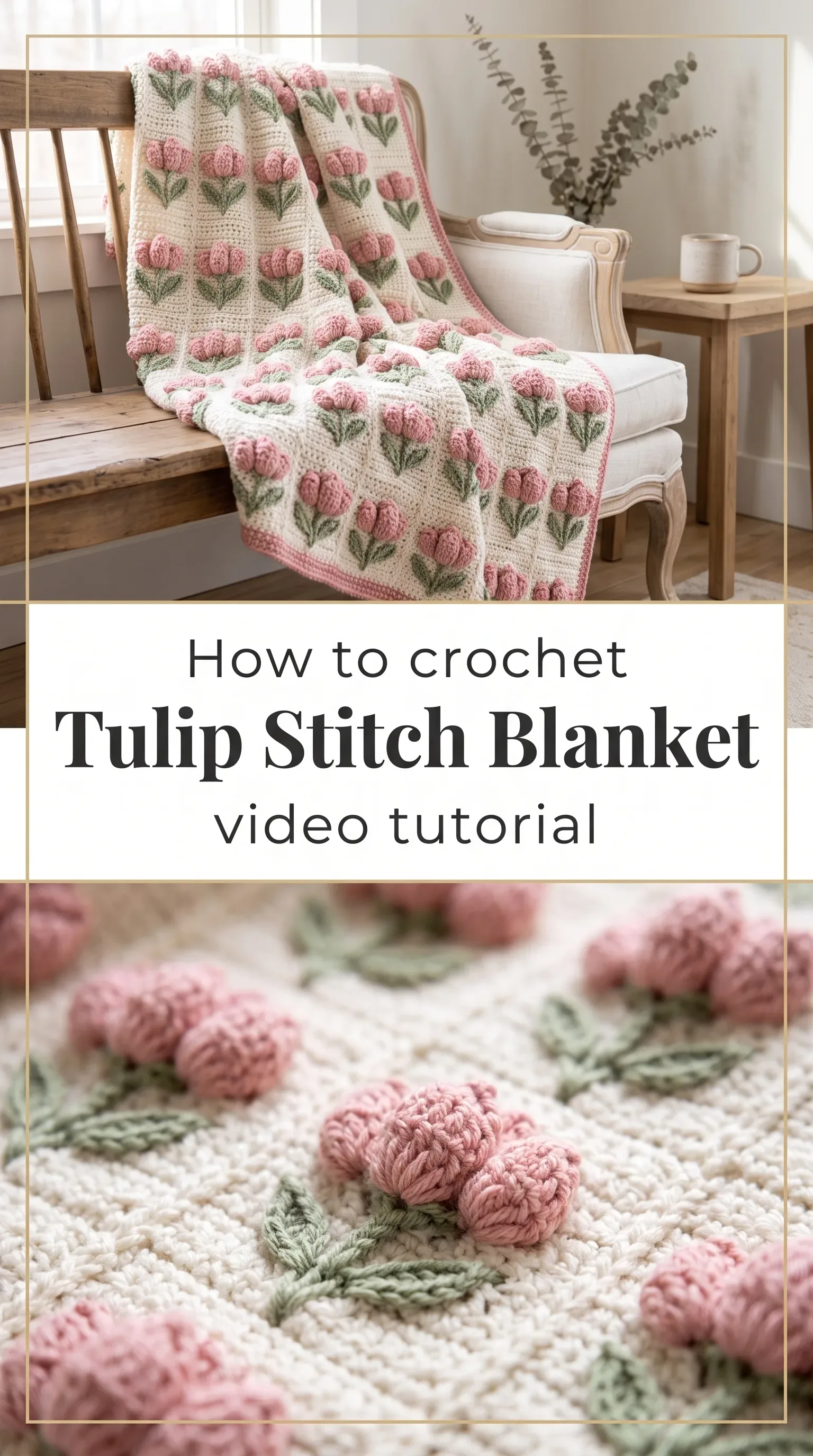 Crochet Tulip Stitch: A Beautiful 3D Floral Detail