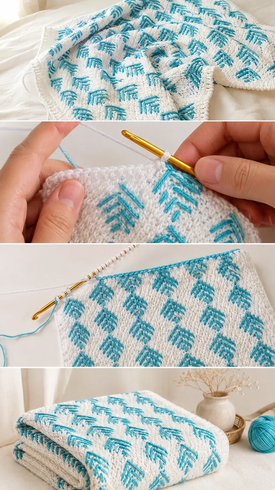 Crochet Tunisian Blanket: A Timeless Woven Treasure pattern