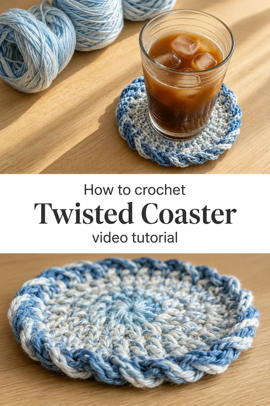 Crochet Twisted Coaster: A Charming Everyday Essential