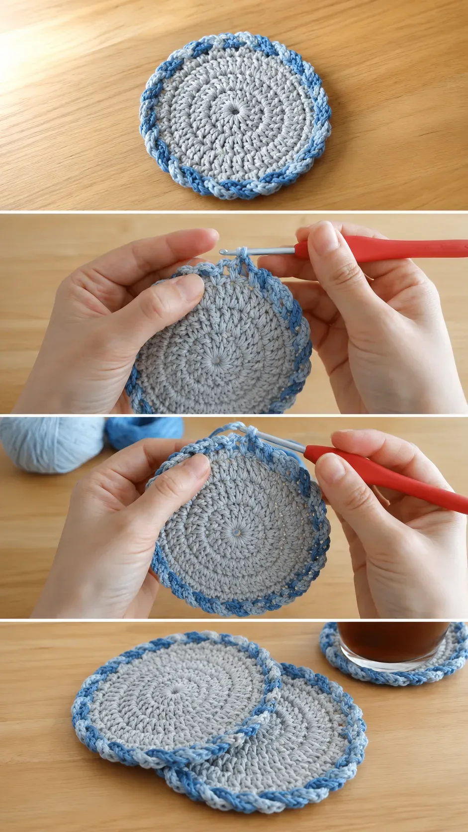 Crochet Twisted Coaster: A Charming Everyday Essential pattern