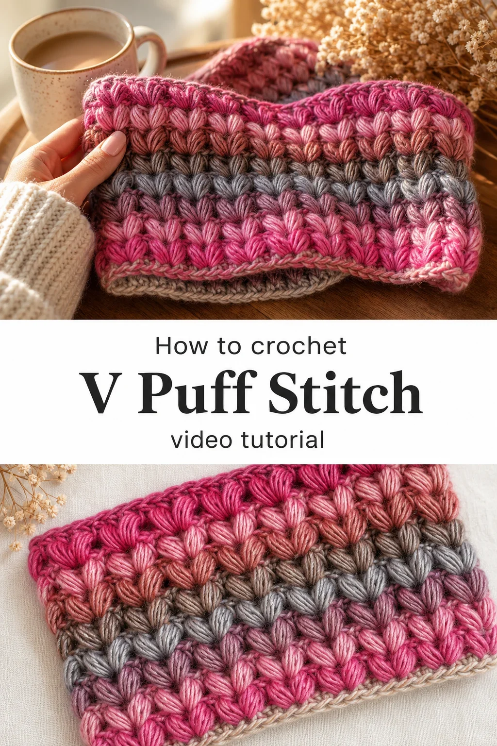 Crochet V Puff Stitch: A Textured and Timeless Treasure