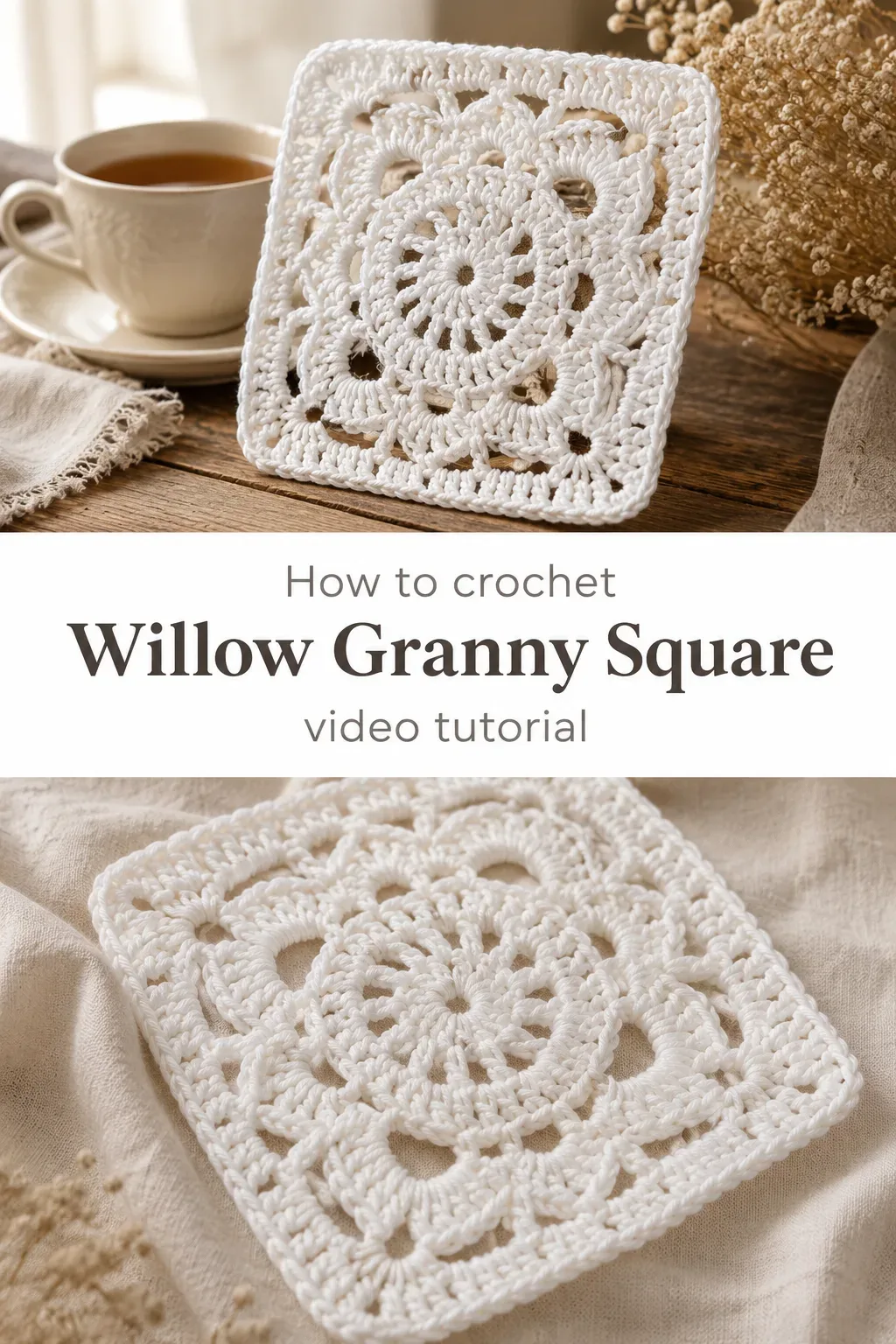 Crochet Willow Granny Square: A Timeless Handmade Charm