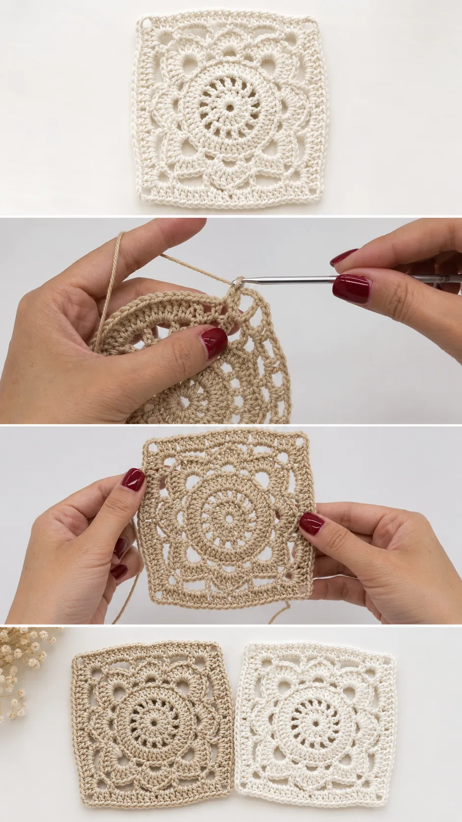 Crochet Willow Granny Square: A Timeless Handmade Charm pattern