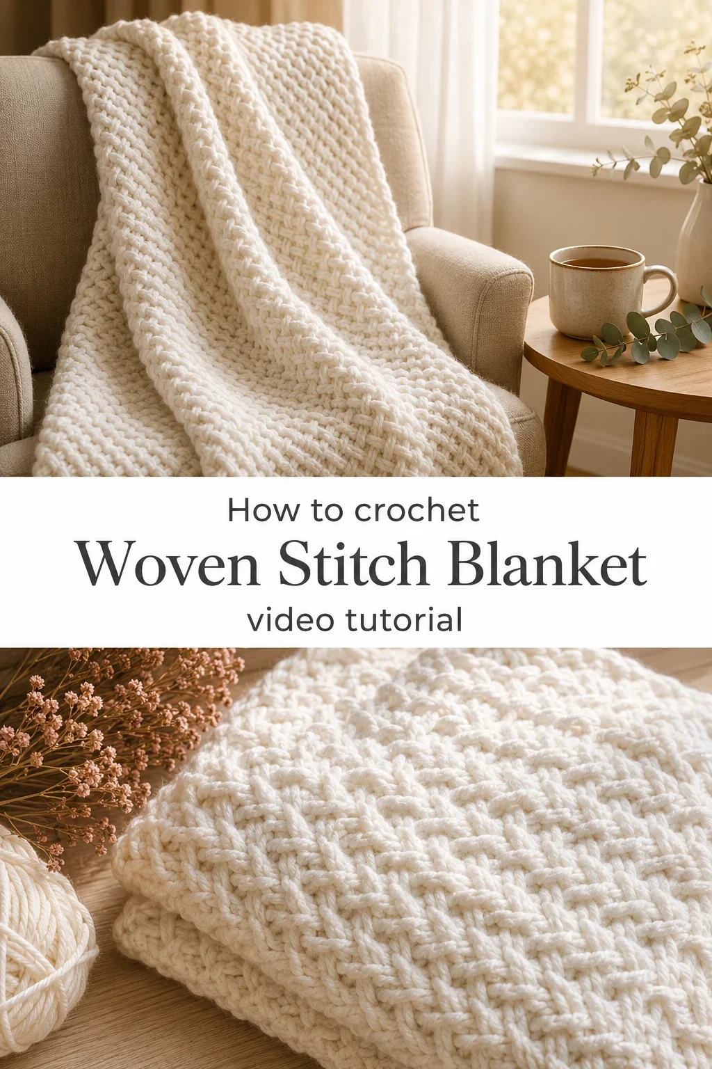 Crochet Woven Stitch Blanket: A Timeless Soft Classic