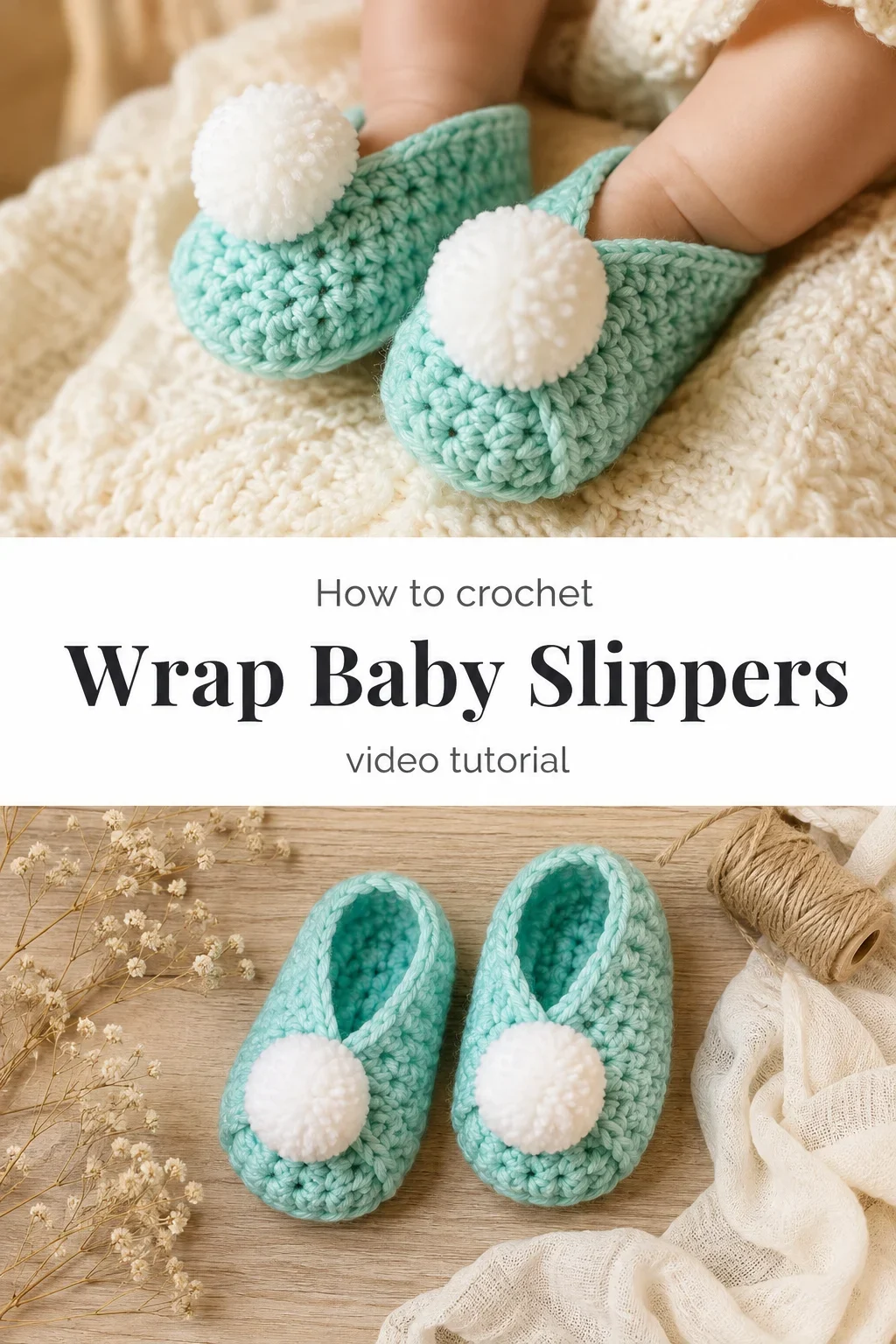 Crochet Wrap Baby Slippers: A Sweet and Timeless Treasure