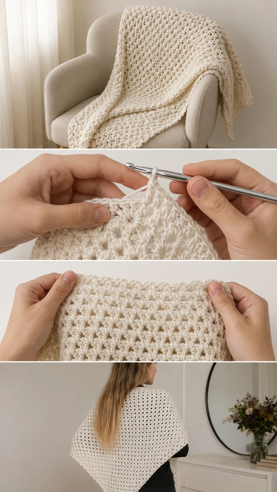 Crochet Wrap Shawl: A Timeless and Graceful Layer pattern