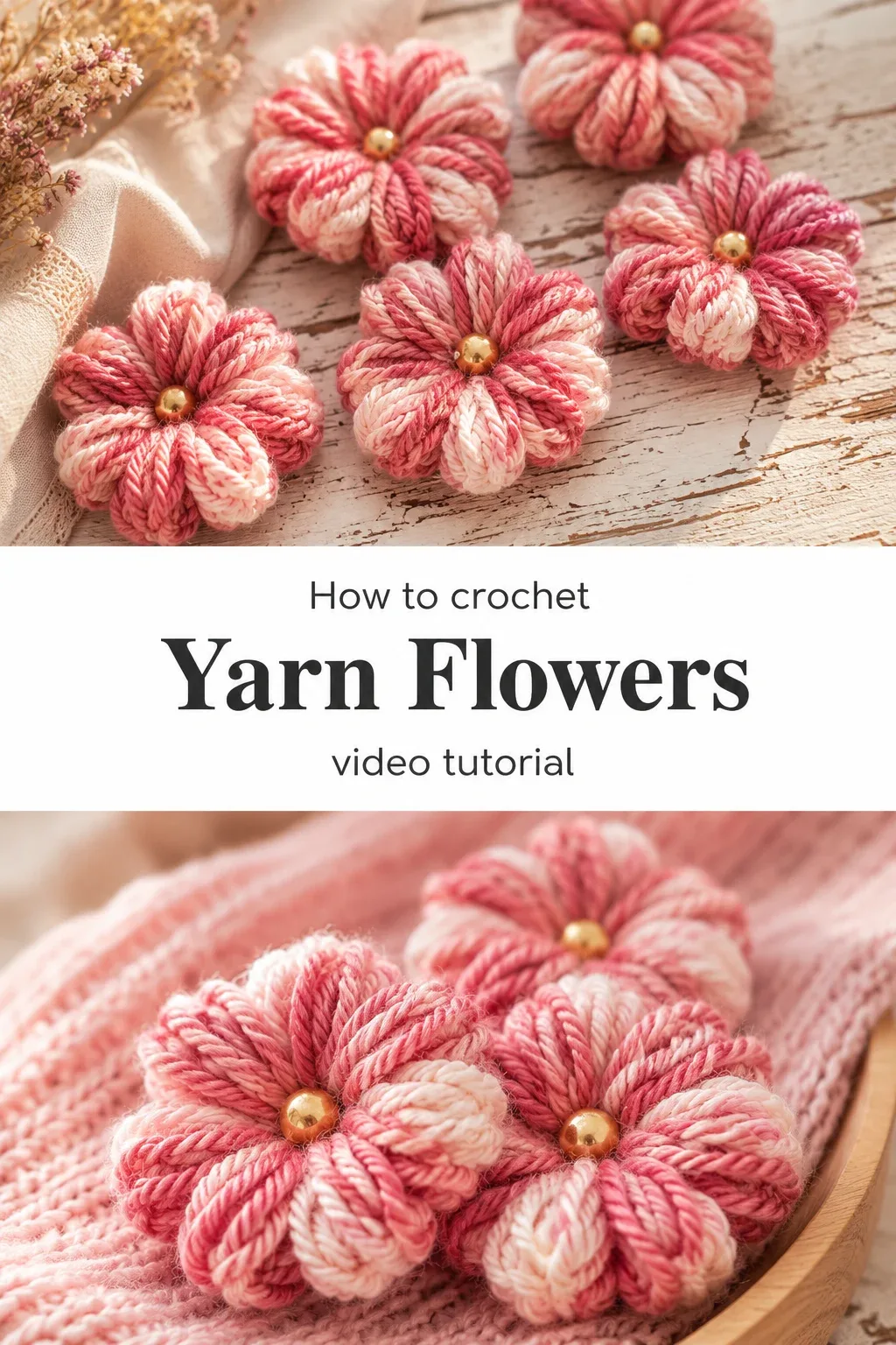 Crochet Yarn Flowers: A Charming Handcrafted Delight