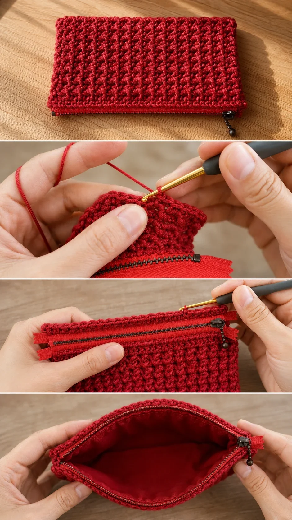Crochet Zipper Purse: A Chic and Timeless Accessory pattern