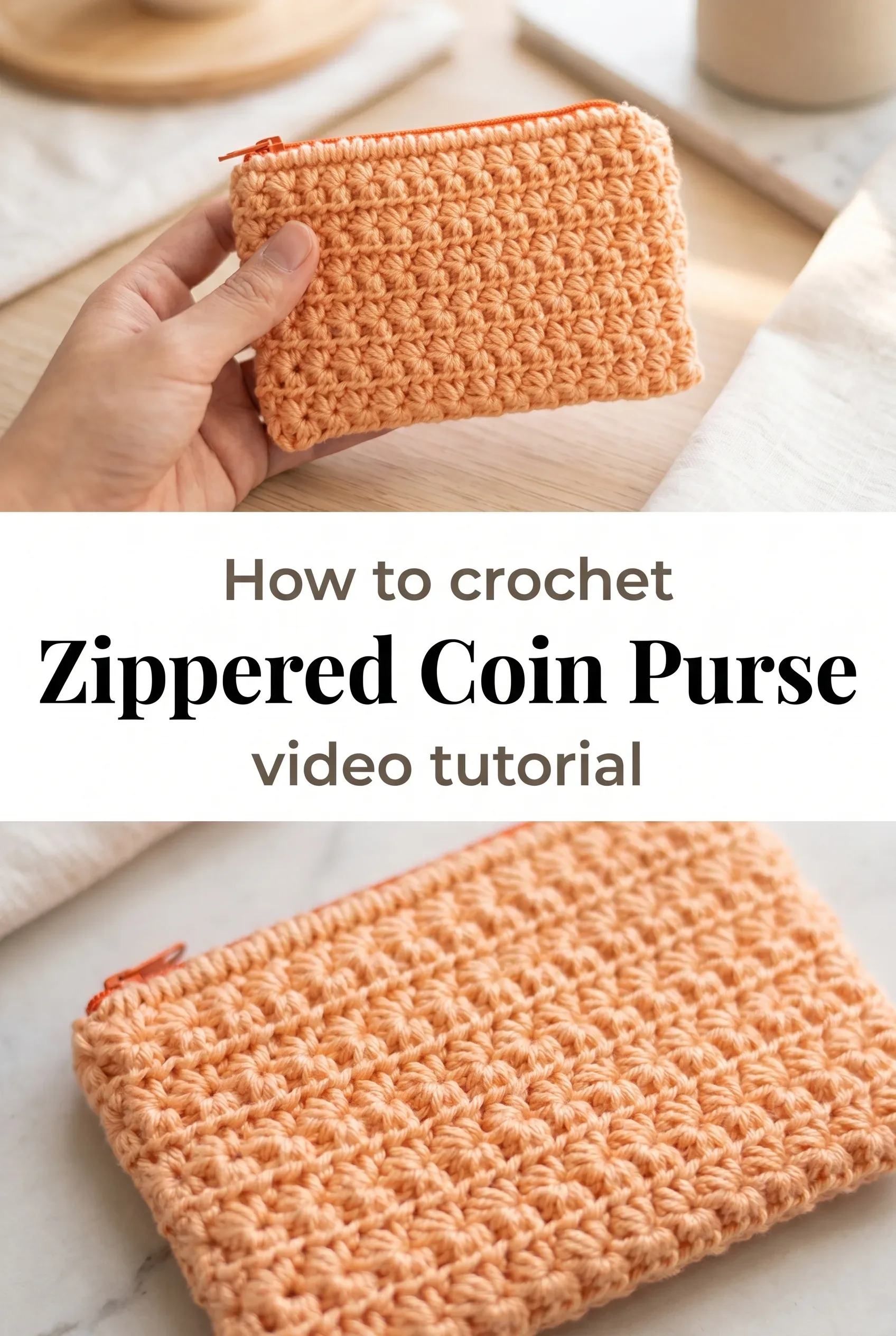 Crochet Zippered Purse: A Chic Handmade Accessory